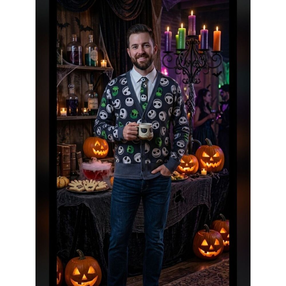 Men's Nightmare  Before Christmas Pullover Sz XL